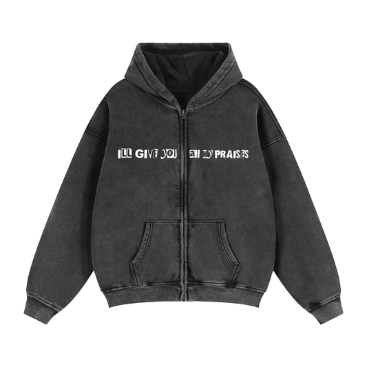 All my praises - Zip-Hoodie